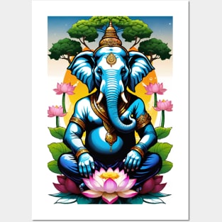 Ganesh and the tree of life Posters and Art